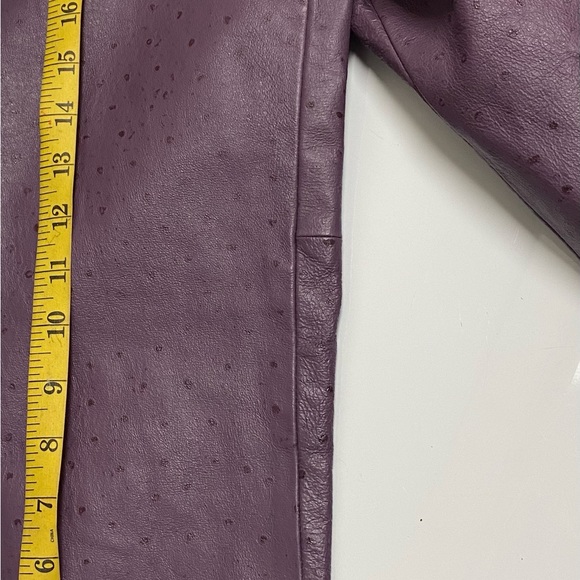 Chico’s Purple Leather jacket - Picture 5 of 8